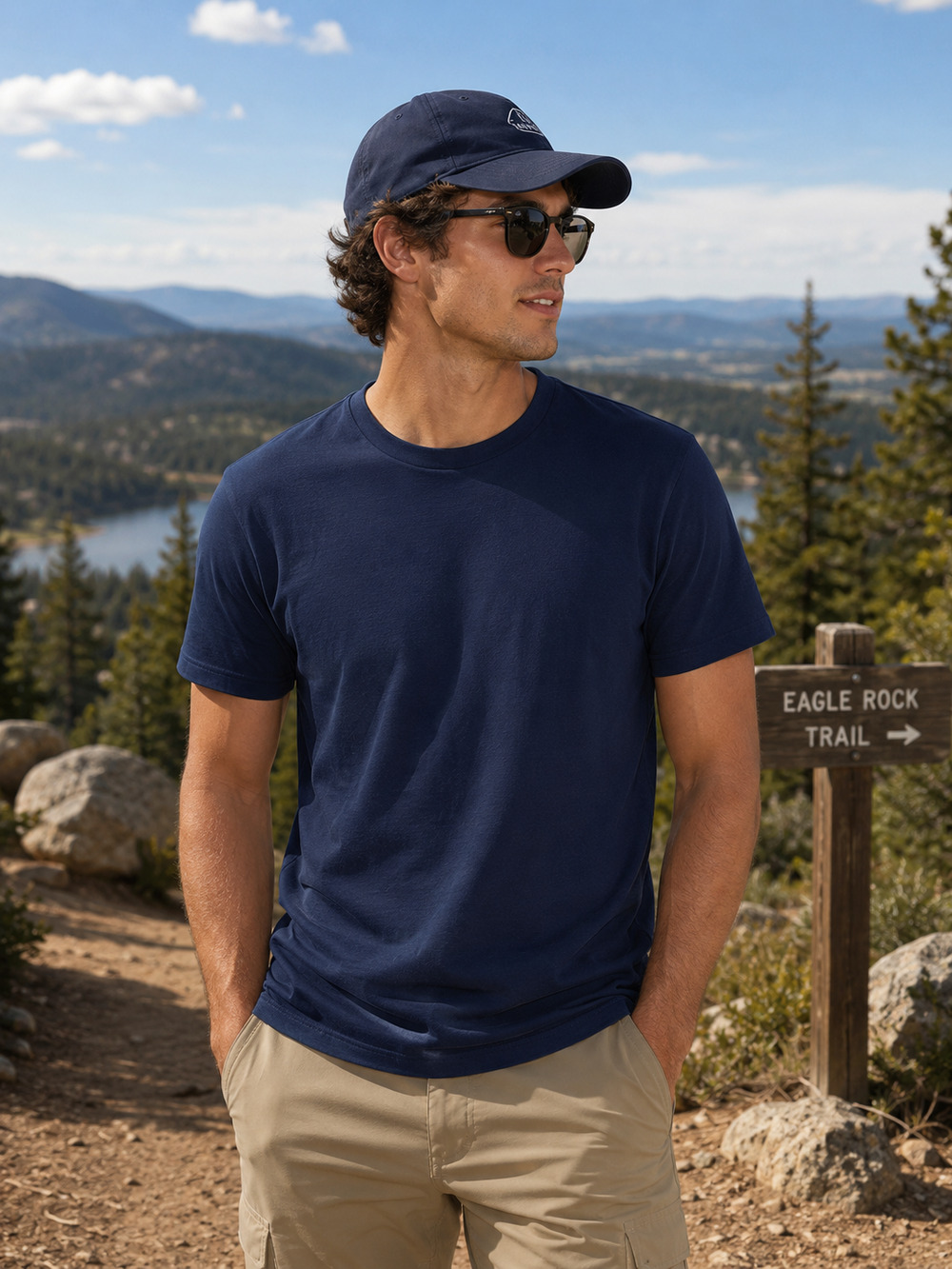 ASOS Design Navy Essential Crew Neck T-Shirt Small
